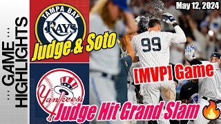 Yankees vs Rays [Today Highlights] Grand Slam & 8 Run Scores | Slam What? Yankees Big Win 🚀