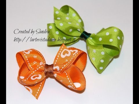 Boutique bow tutorial-Twisted bow-Come realizzare un fiocco boutique 