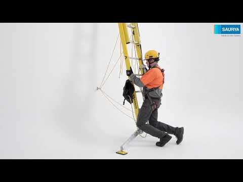Branach Extension Ladder with Fall Control System by Saurya Safety