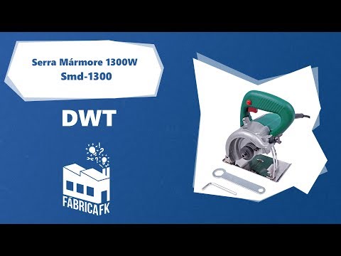 Serra Mármore 1300W 110mm SMD-1300S DWT Ferramentas - 127V - Vídeo explicativo