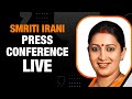 LIVE: Union Minister Smriti Irani addresses press conference at BJP Head Office, New Delhi