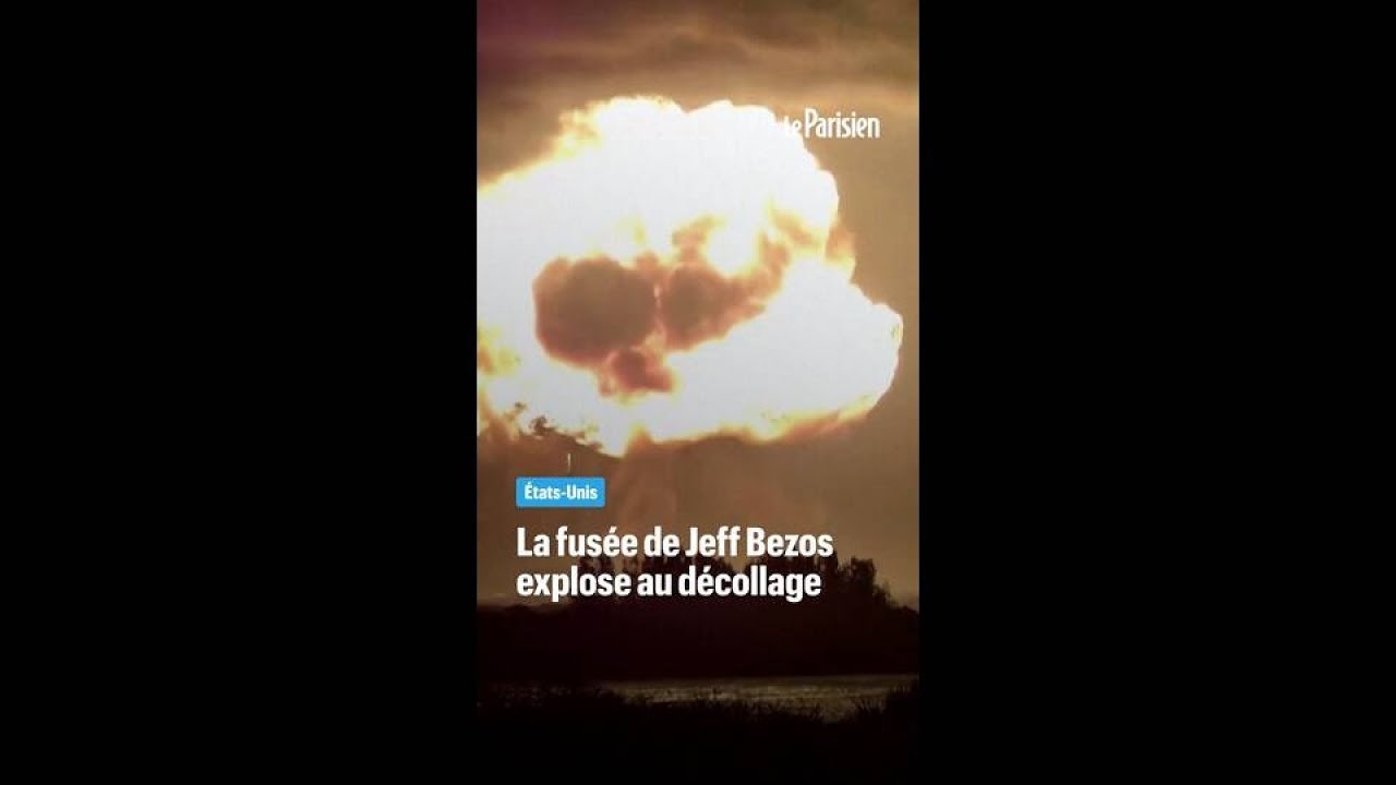 L'impressionnante explosion de la fusée de Jeff Bezos