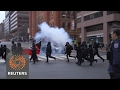 Reuters-Violence flares during Trump inauguration; Limo set ablaze, 217 arrested