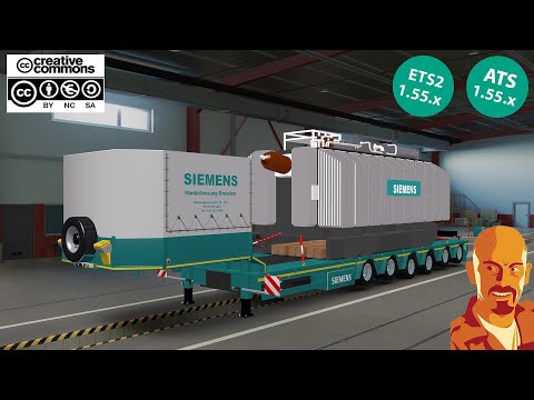 DOLL-SIEMENS SPECIAL TRANSPORT TRAILER v2.0 ETS2 1.54-1.55.x