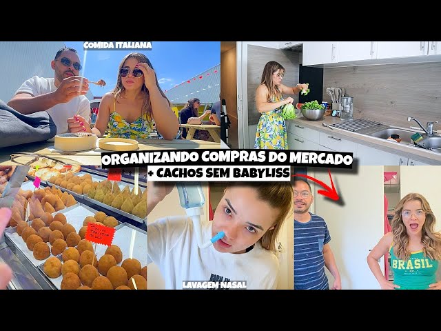 ORGANIZANDO AS COMPRAS DO MERCADO, FEIRA ITALIANA, CACHOS SEM BABYLISS, LAVAGEM NASAL ♥- Bruna Paula