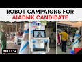 Tamil Nadu Polls 2024 | Robot Campaigns For AIADMK Candidate Singai Ramachandran in Dharmapuri