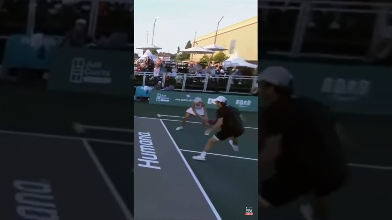 Bright/Ignatowich v Newman/Wright at the Veolia Sacramento (9) #shorts #pickleball