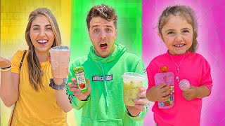 Eating Only One Colored Food for 24 Hours!