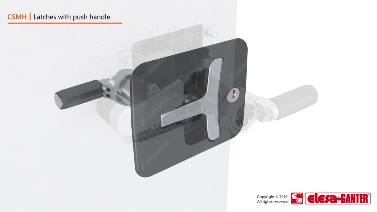CSMH Încuietoare cu mâner încastrat, prin împingere - Caracteristici și funcționare video