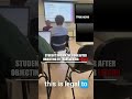 CLASSROOM CLASH: Video shows a college student being told to leave #viral #news #shorts #usa #us  - 01:16 min - News - Video