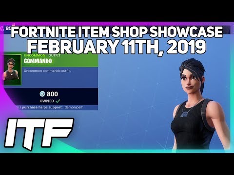 fortnite item shop commando is back february 11th 2019 fortnite battle - fortnite shop predictions