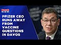 Pfizer CEO Albert Bourla runs away from vaccine questions at Davos climate conference
