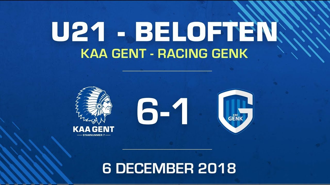 U21 KAA GENT - KRC Genk: 6-1