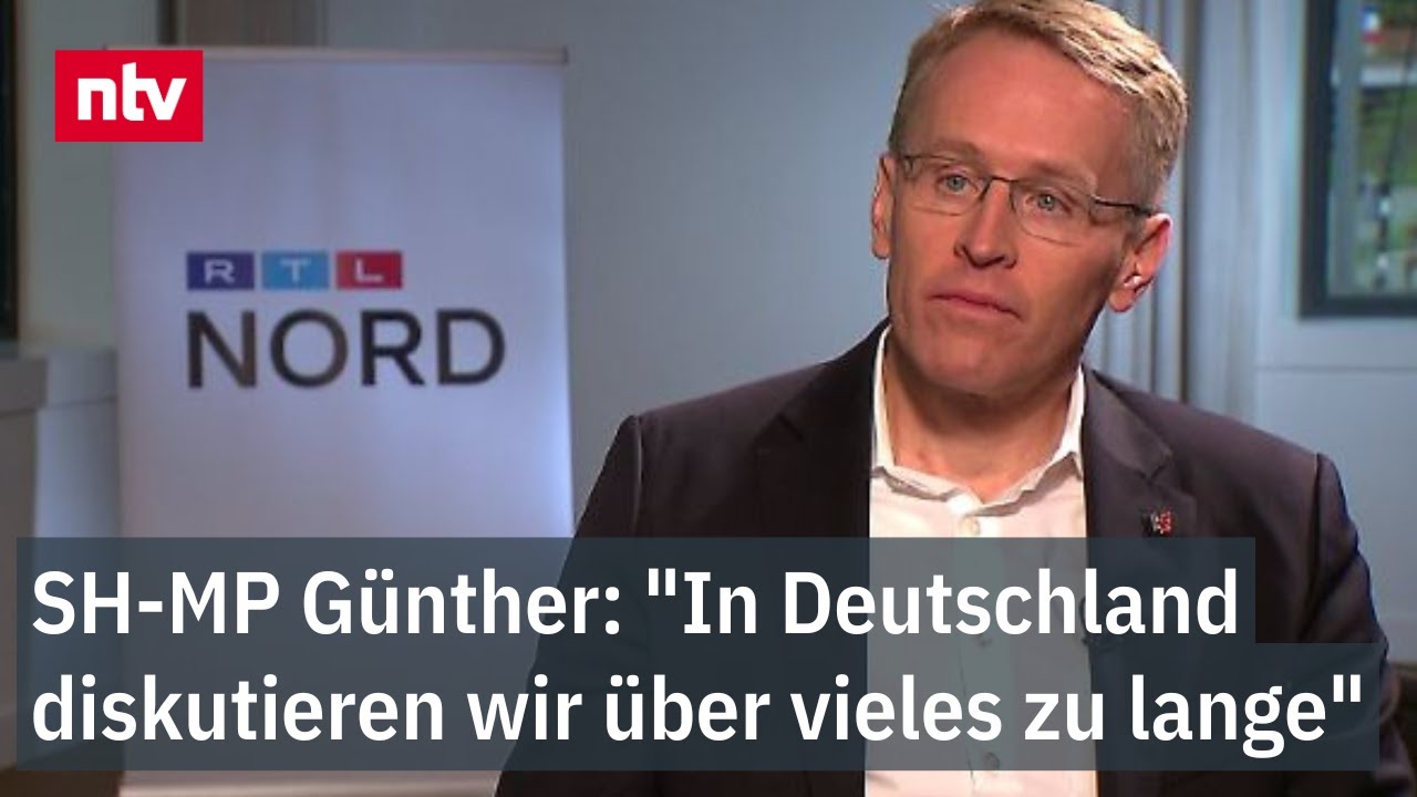 Günther: "In Deutschland diskutieren wir über vieles zu lange" - Schleswig-Holsteins Premier warnt