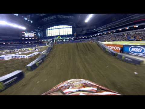 GoPro HD: Kyle Peters Practice Lap 2013 Monster Energy Supercross from Indianapolis 