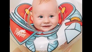 Обзор коляски Надувной круг на шею для плавания Roxy-Kids Flipper Рыцарь FL006 Видеоинструкции.