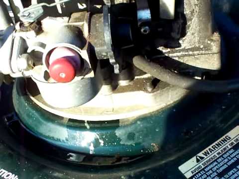 Carburetor cleaning on a Craftsman 6.25 horse Lawn mower - YouTube