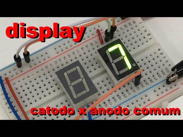 DISPLAY ANODO vs CATODO COMUM | Conheça Eletrônica! #032