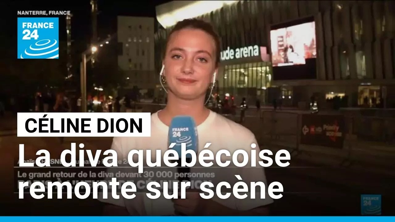 Céline Dion lance le premier de ses 26 concerts près de Paris • FRANCE 24