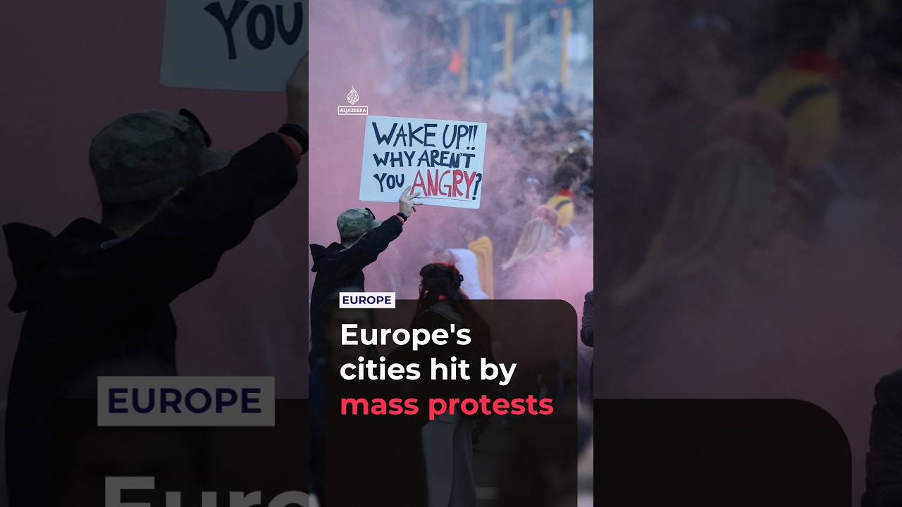 Protests erupt across European cities