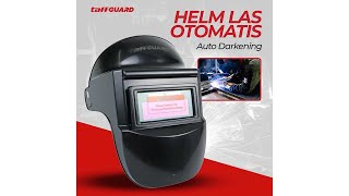 Pratinjau video produk TaffGUARD Helm Las Otomatis Auto Darkening Solar Welding Helmet - JJ192