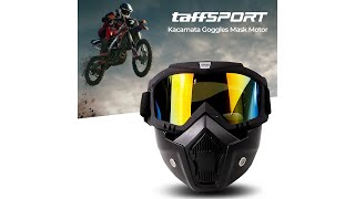 Pratinjau video produk TaffSPORT BOLLFO Kacamata Goggles Mask Motor Retro Windproof - MT-04