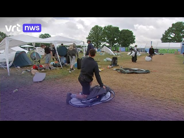 Uittocht Werchter: minder afval rond festival, wel nog veel troep op camping