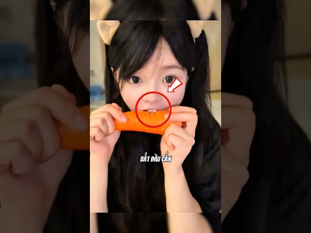 Cô ấy đã làm một chiếc váy từ cà rốt ￼￼￼🥕👗