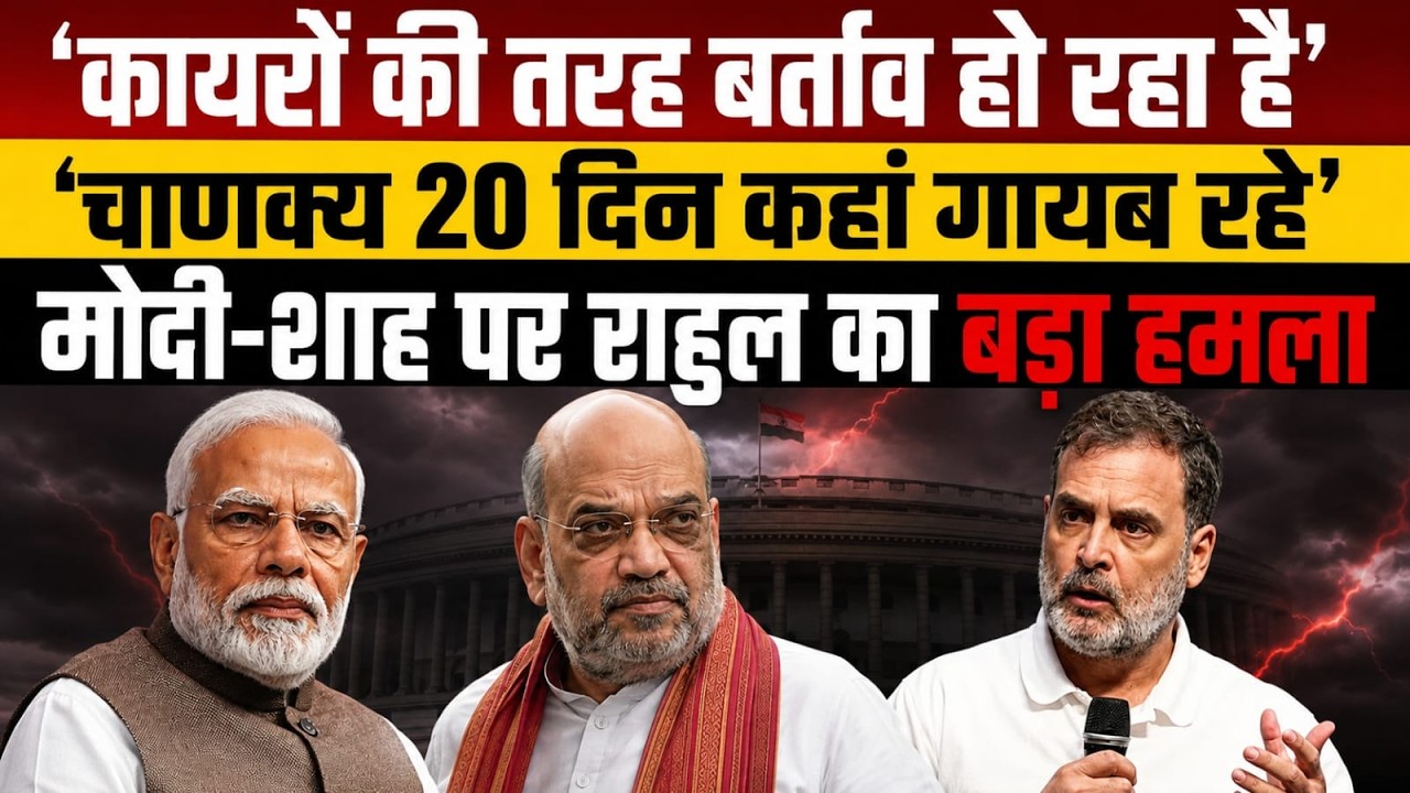 Modi-Shah पर Rahul Gandhi का ताबड़तोड़ हमला, संसद में न आने पर खूब सुनाया || Ajit Anjum