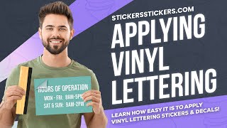 How To Apply A Vinyl Lettering Sticker