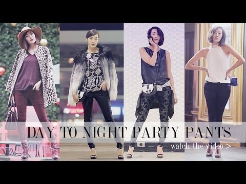 Day To Night Holiday Outfits- Party Pants