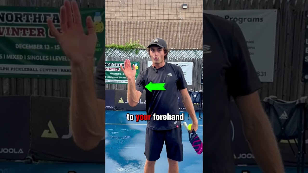 Learn to counter around your body with this tip! #pickleball #shorts