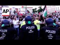 Pro-Palestinian protesters clash with police in Berlin
