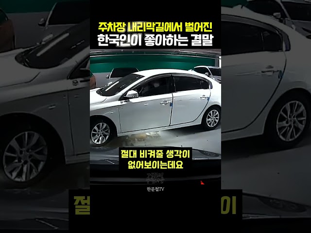 경사로에서 양보 없는 두 차량… 결국 누가 물러섰을까?