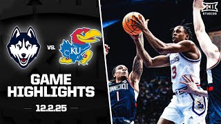#5 UConn vs. #21 Kansas Game Highlights | 2025-26 Big 12 Men’s Basketball