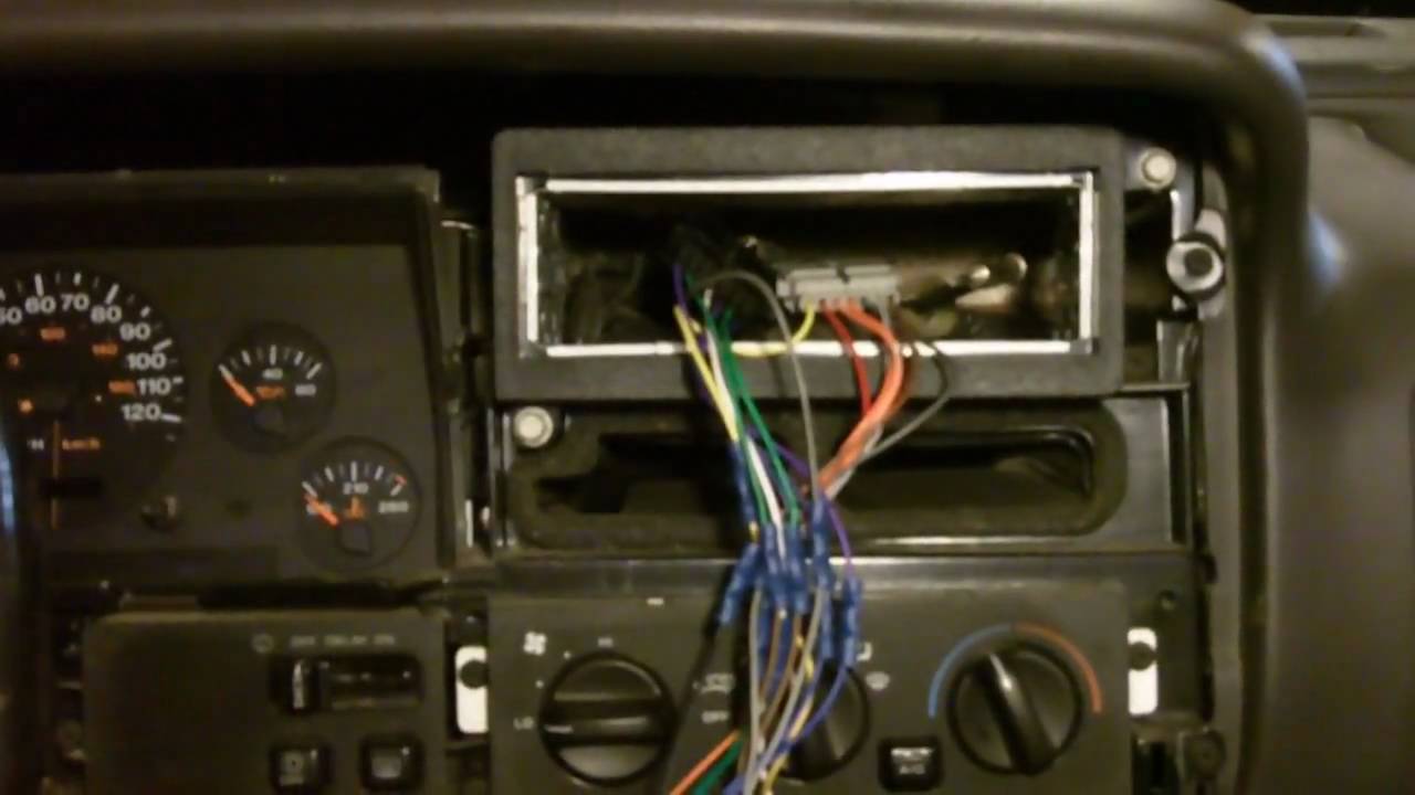 1994 Jeep grand cherokee radio install