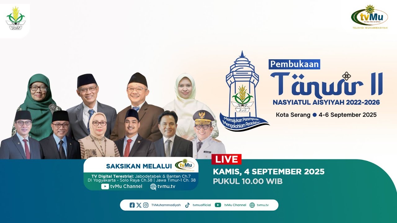 [LIVE] Pembukaan Tanwir II Nasyiatul Aisyiyah 2022-2026 - MuhammadiyahNews.com