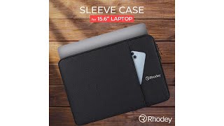 Pratinjau video produk Rhodey Sleeve Case Laptop Waterproof Polyester Neoprene Bag 13 Inch - L123F