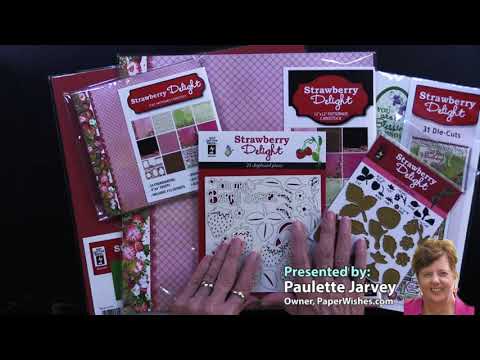 Strawberry Delight Die-Cuts, 31 pieces