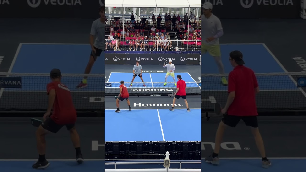 Ben Johns finds an incredible pickleball forehand 💪 Perfect shot 🙏