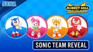 [Super Monkey Ball Banana Rumble] SEGA PASS Character Introduction: Sonic, Tails, Amy, Knuckles