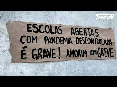 Trabalhadores em greve e Sindsep realizam ato em frente à DRE Butantã