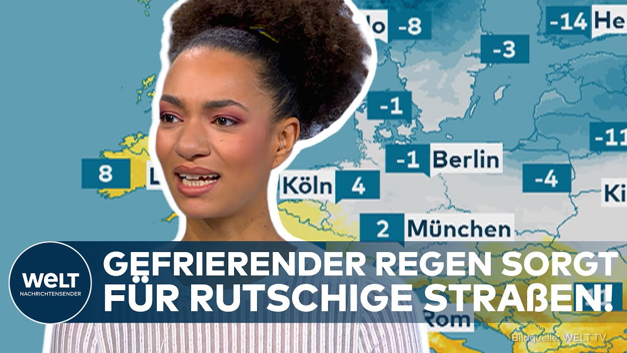 WINTERCHAOS: Gefrierender Regen und Schnee erhöhen die Glättegefahr in weiten Teilen Deutschlands