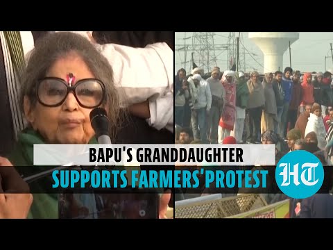 Mahatma Gandhi's granddaughter visits farmers' protest site Mahatma Gandhi's granddaughter visits farmers' protest site