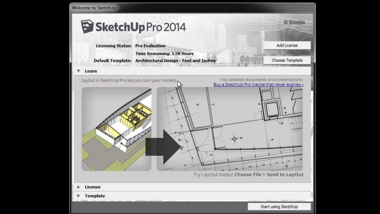 sketchup pro 2015 trial license