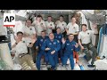 Four astronauts arrive to the International Space Station on SpaceX capsule