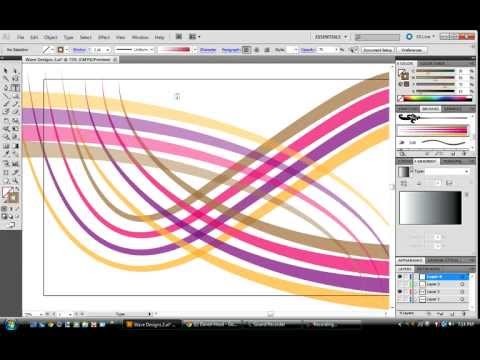 Toturial: How to make a cool looking 'wave' in Adobe Illustrator CS5