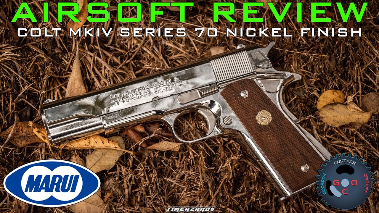 Airsoft Review #190 Colt 1911 MKIV Series 70 Nickel Finish Tokyo Marui Gaz Blowback [FR]
