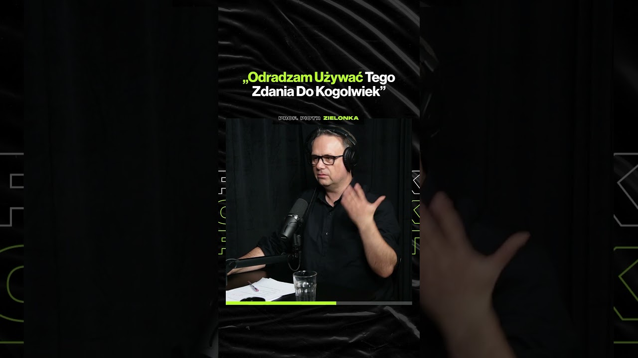 "Odradzam Używać Tego Zdania Do Kogokolwiek" – ft. prof. Piotr Zielonka