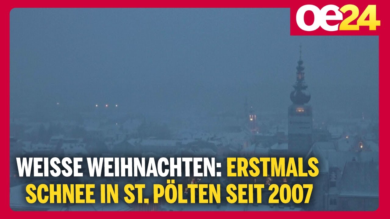 Weiße Weihnachten: Erstmals Schnee in St. Pölten seit 2007